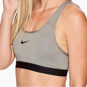 Nike Pro classic gray sports bra